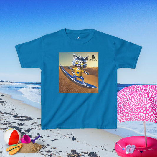 Cat Dune Surfer - Kids T-Shirt