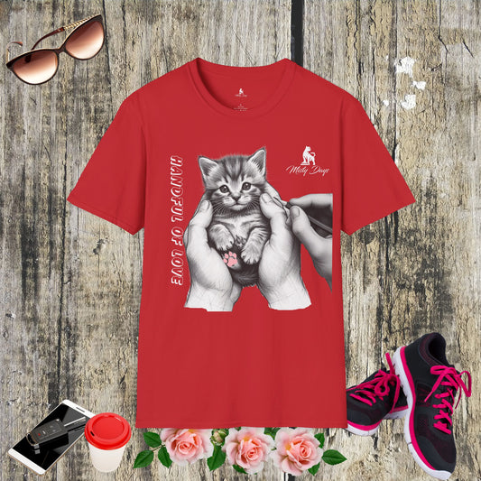 Sketch Kitties Unisex Softstyle T-Shirt - Handful of Love Design