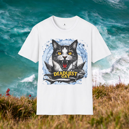 Deadliest Cat in Deep Waters Unisex T-Shirt