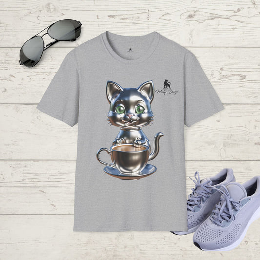 Chrome Kitty Super Size Coffee T-Shirt