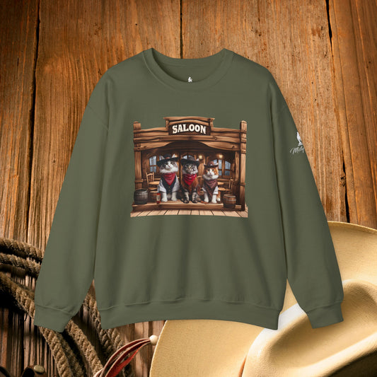 Crewneck Sweatshirt - Good Ole Maine Coon Cats of the Texan Saloon